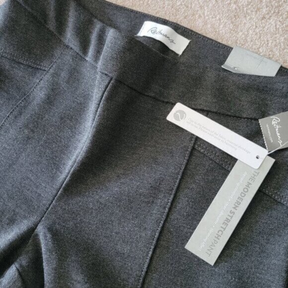 New Reitmans Pants NWT Comfort Modern Stretch Pant Legging Gray Size 4 Petite - Picture 2 of 7